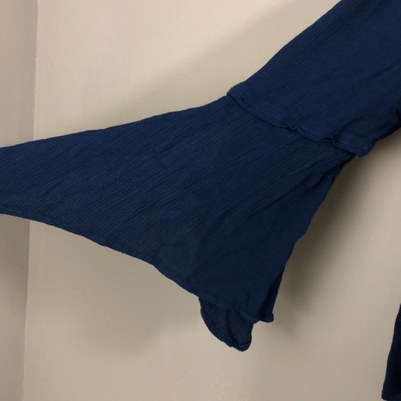 Miss Me BoHo Embroidered Bell Sleeve Blouse Small - Picture 2 of 10